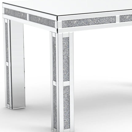 31" Silver Wood Dining Table