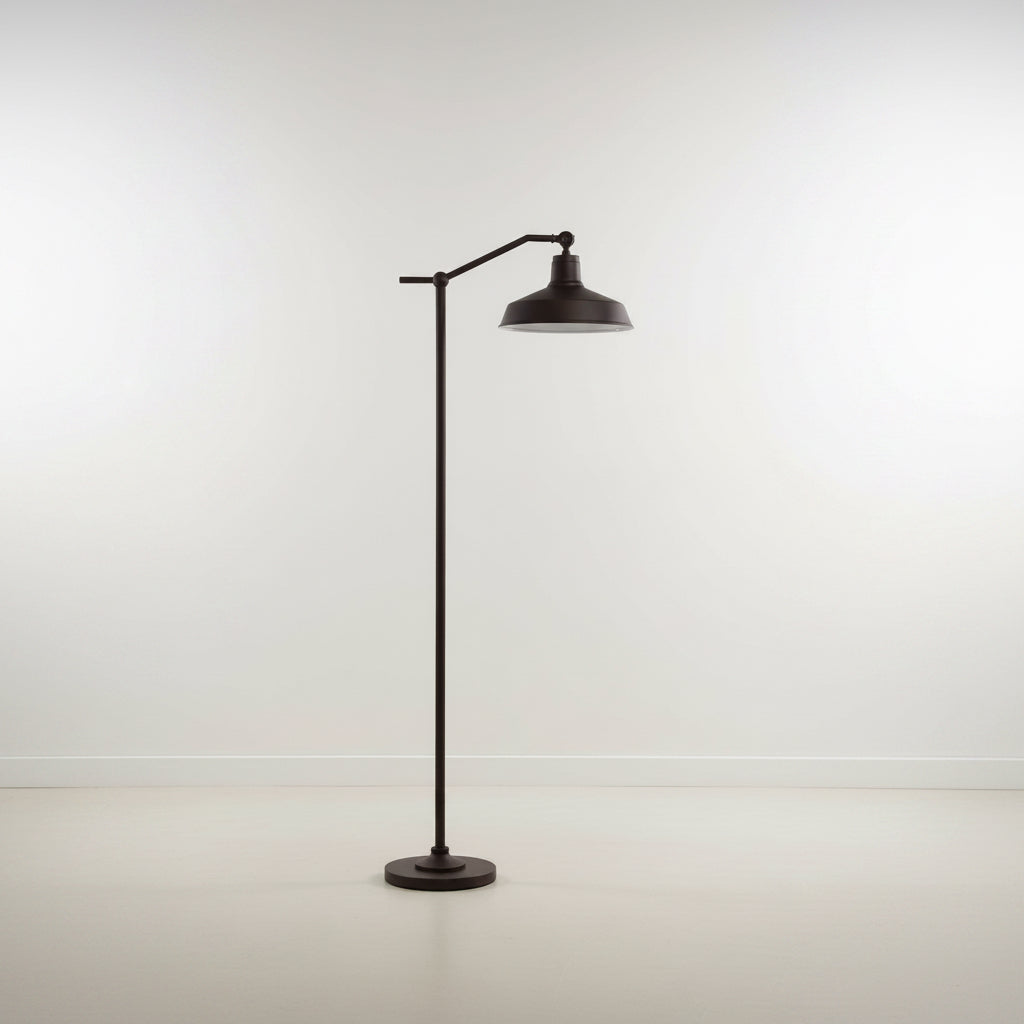 Hardy Haus 61Inch AntiqueBronze Floor Lamp Downbridge Shade Fixture