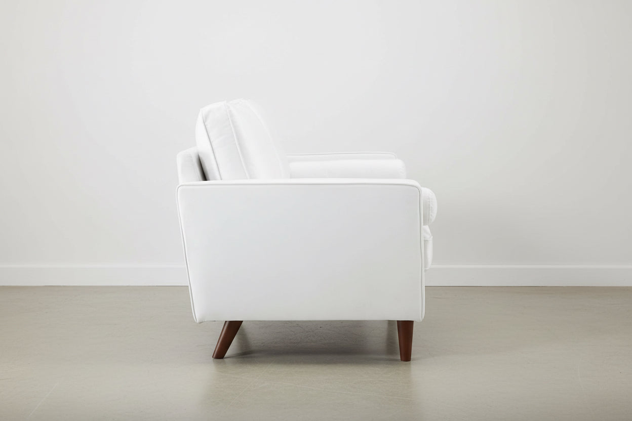 Valour Performance Velvet Sofa White Mid Century Modern-3