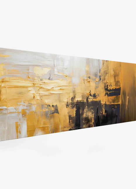 Abstract with gold and white 72" x 24"-3