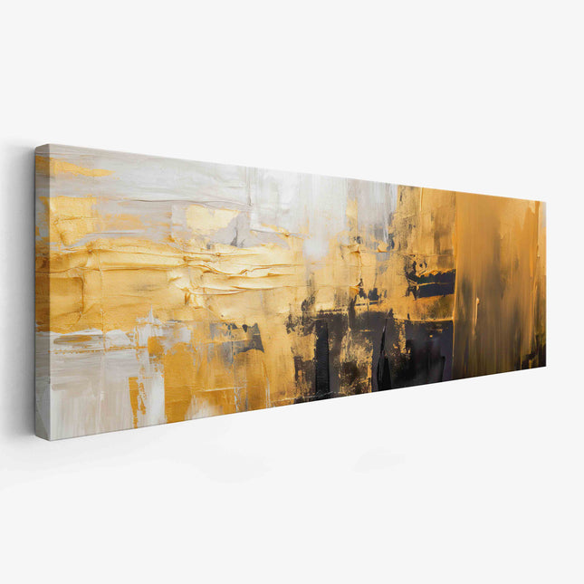 Abstract with gold and white 72" x 24"-3