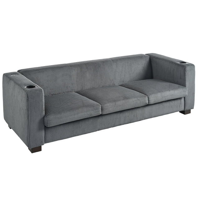 Gray 3-Seater Sofa for Living Room