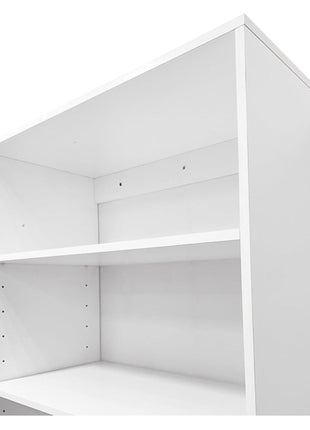 Walk in Closet Organizers and Storage, DIY Closet Organizer System with 6 Drawers,Clothing Racks for Hanging Clothes with Closet Shelves Wall Mounted,White