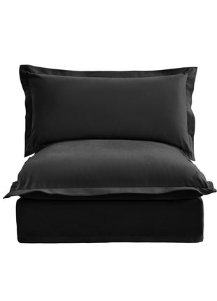 Koala Armless Sofa - Black-3