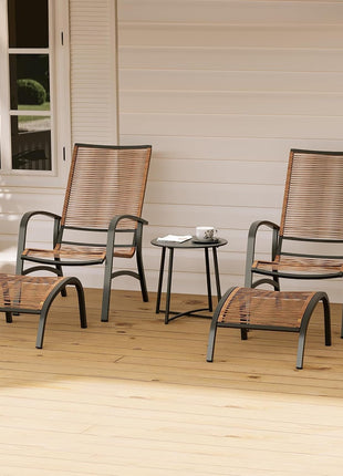Comfortable 5 Piece Patio Conversation Set for Outdoors-1