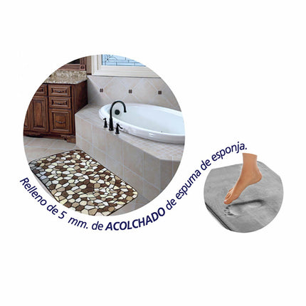 Bath rug Hidalgo Stone 40 x 60 cm-1