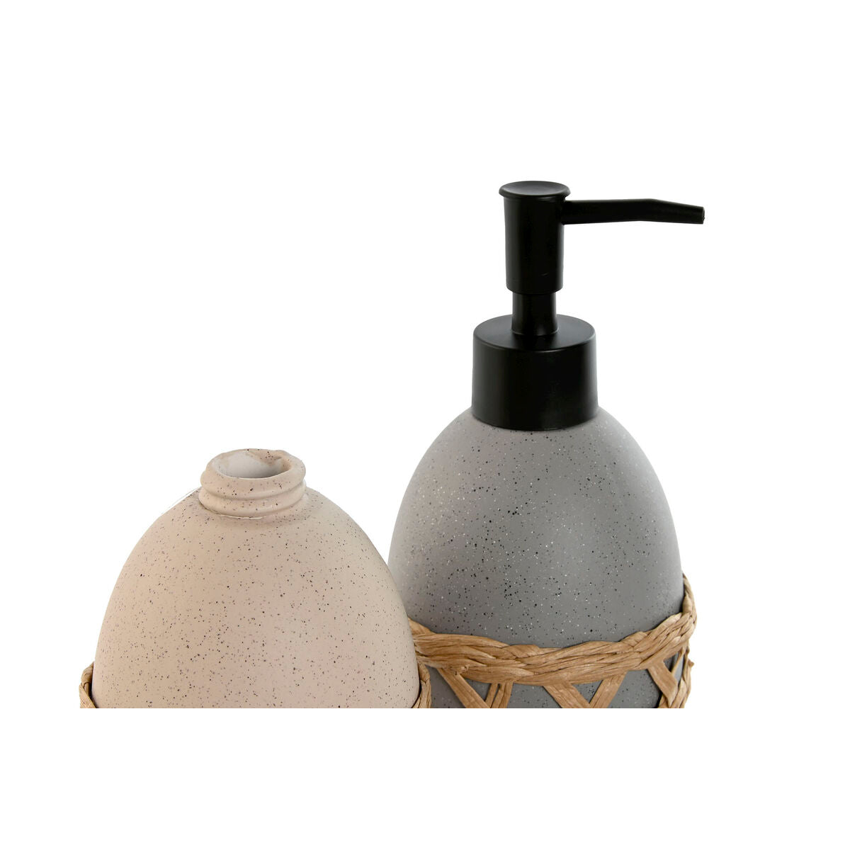 Soap Dispenser Home ESPRIT Grey Cream Dolomite (2 Units)-1