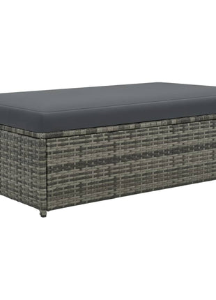 vidaXL 2 Seater Sofa Patio Deck Wicker Sleeper Sofa with Cushions PE Rattan-0