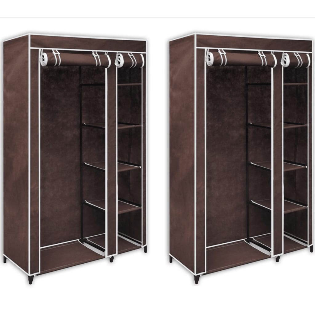 vidaXL Folding Wardrobe Clothes Rack Storage Home Organizer