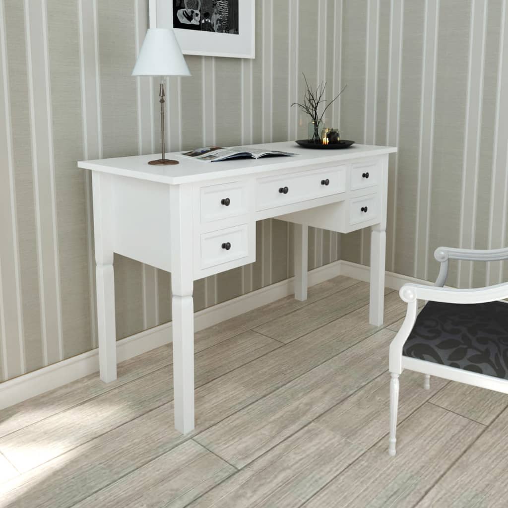 vidaXL Writing Desk Computer Desk Laptop Table Home Office Workstation Wood-5