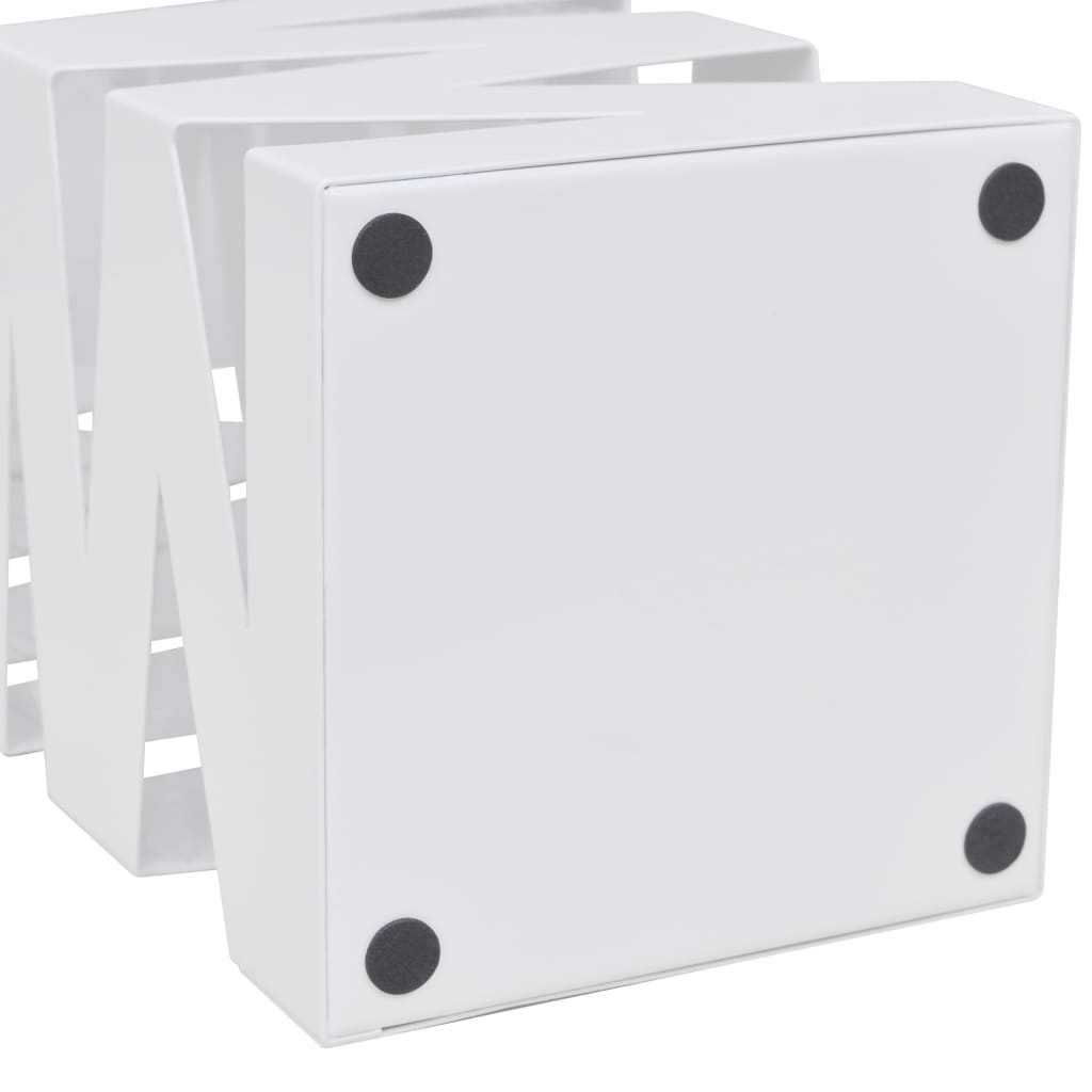Hardy Haus White Square Umbrella Stand | Modern Steel Storage Holder