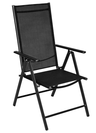 vidaXL Patio Folding Chairs Camping Garden Lawn Chair Aluminum and Textilene-4
