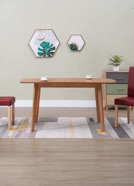vidaXL Dining Chairs Side Chair with Wooden Legs for Kitchen Faux Leather-1