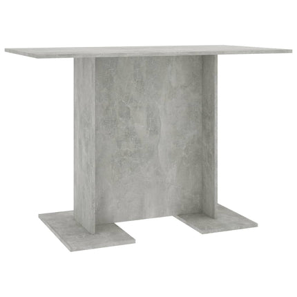 Gray concrete-style table on a white background