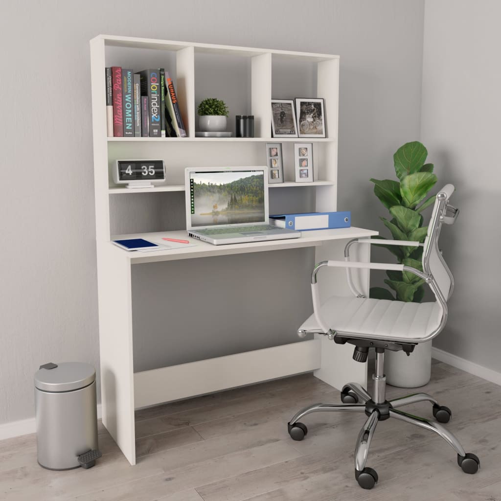 vidaXL Desk Computer Desk Workstation Table for Living Room Engineered Wood-13