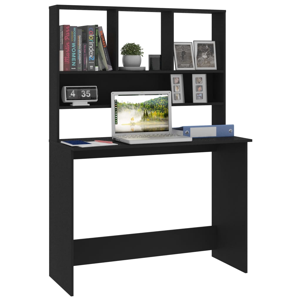 vidaXL Desk Computer Desk Workstation Table for Living Room Engineered Wood-3