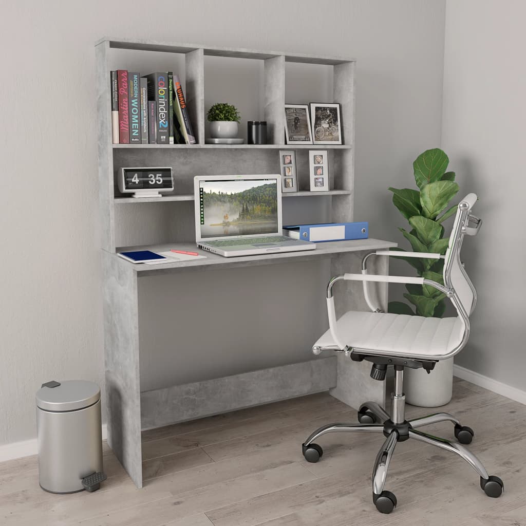 vidaXL Desk Computer Desk Workstation Table for Living Room Engineered Wood-6