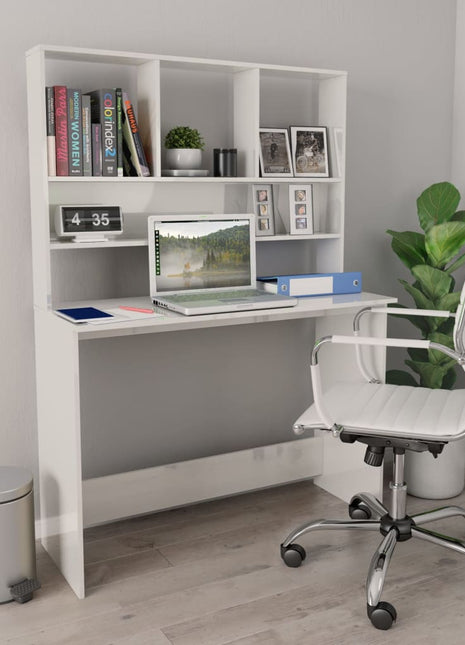 vidaXL Desk Computer Desk Workstation Table for Living Room Engineered Wood-10
