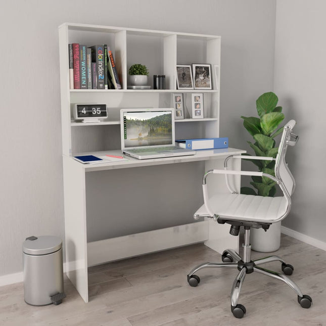vidaXL Desk Computer Desk Workstation Table for Living Room Engineered Wood-10