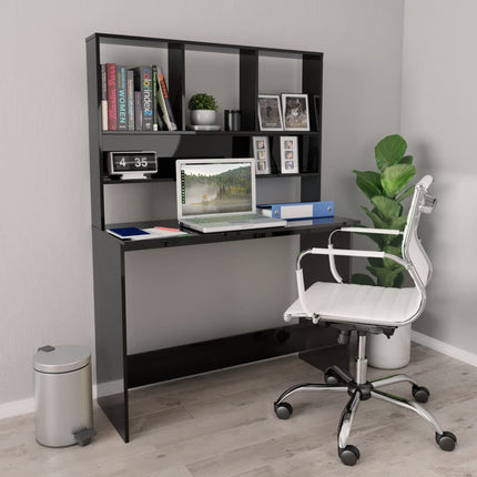 vidaXL Desk Computer Desk Workstation Table for Living Room Engineered Wood-8