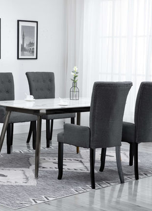 vidaXL Dining Chairs Accent Dining Chair with Armrests for Home Kitchen Fabric-7