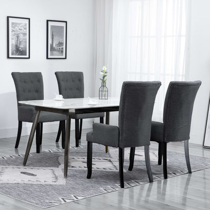 vidaXL Dining Chairs Accent Dining Chair with Armrests for Home Kitchen Fabric-7