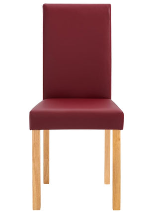 vidaXL Dining Chairs Side Chair with Wooden Legs for Kitchen Faux Leather-0