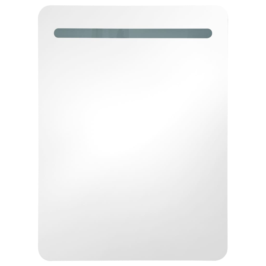vidaXL Bathroom Cabinet Mirrored Bathroom Vanity Wall Mounted Medicine Cabinet-4