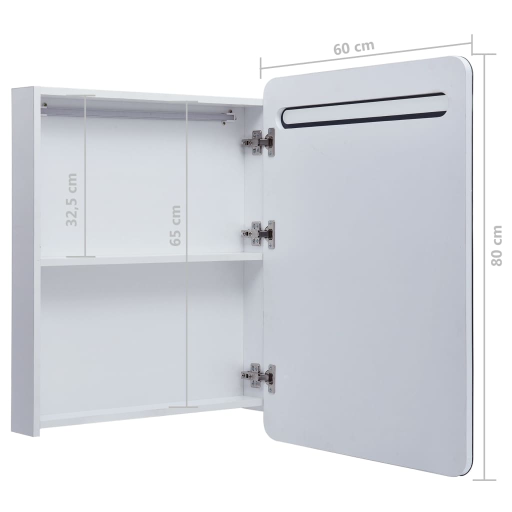 vidaXL Bathroom Cabinet Mirrored Bathroom Vanity Wall Mounted Medicine Cabinet-0