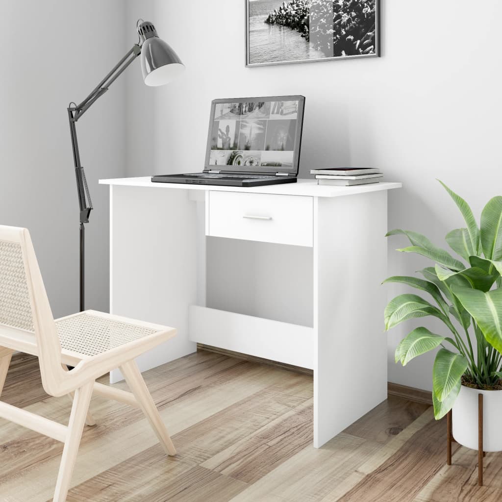 vidaXL Desk Computer Desk Workstation Table Workstation Table Engineered Wood-9