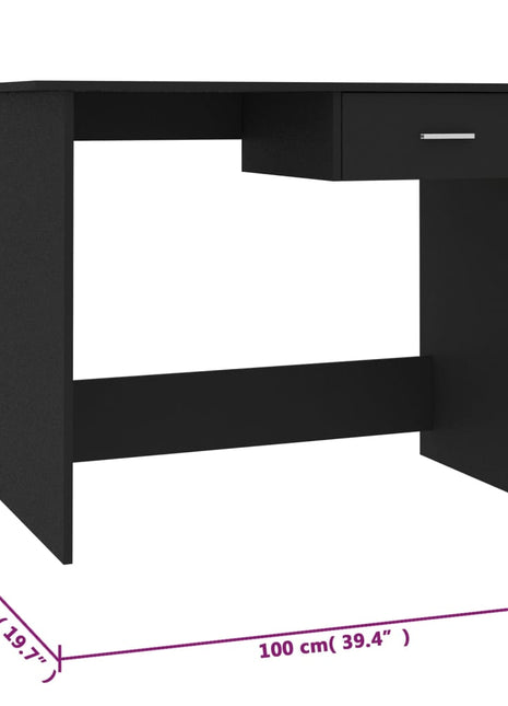 vidaXL Desk Computer Desk Workstation Table Workstation Table Engineered Wood-0