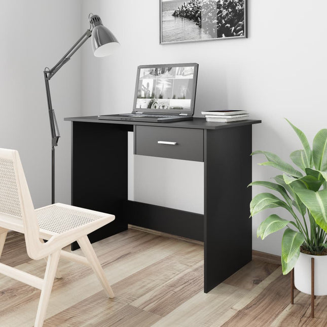 vidaXL Desk Computer Desk Workstation Table Workstation Table Engineered Wood-5