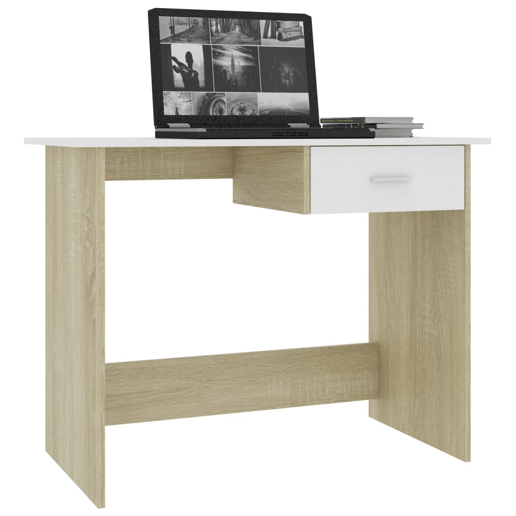 vidaXL Desk Computer Desk Workstation Table Workstation Table Engineered Wood-1