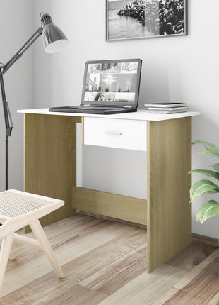 vidaXL Desk Computer Desk Workstation Table Workstation Table Engineered Wood-10