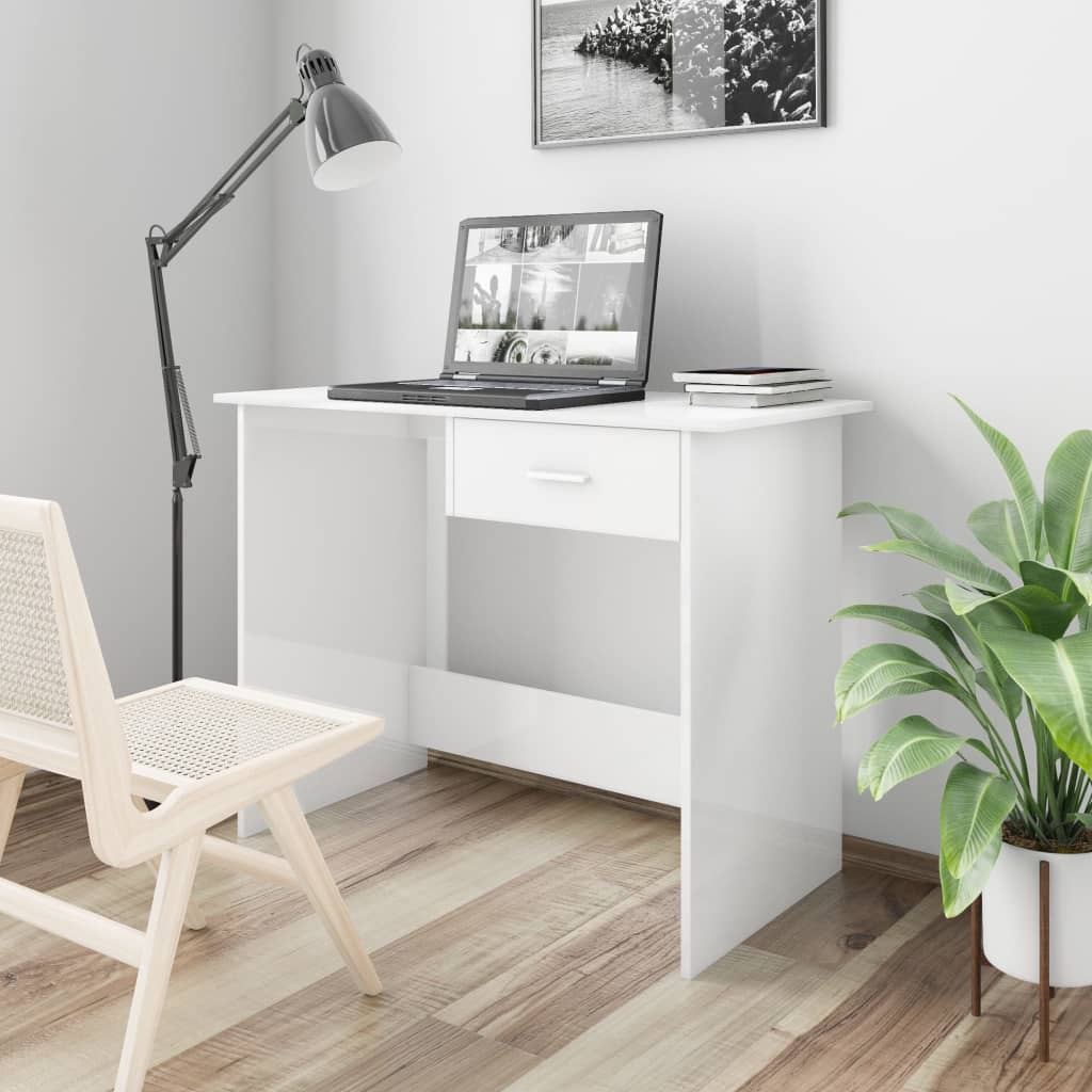 vidaXL Desk Computer Desk Workstation Table Workstation Table Engineered Wood-11