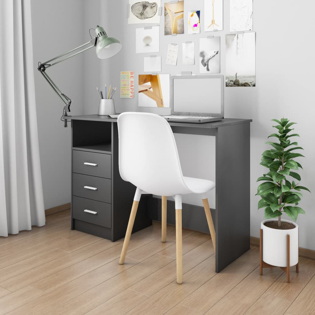 vidaXL Desk Computer Desk Workstation Table Workstation Table Engineered Wood-5