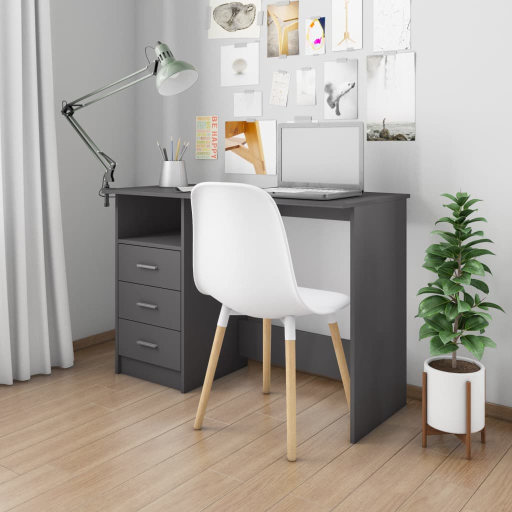 vidaXL Desk Computer Desk Workstation Table Workstation Table Engineered Wood-7