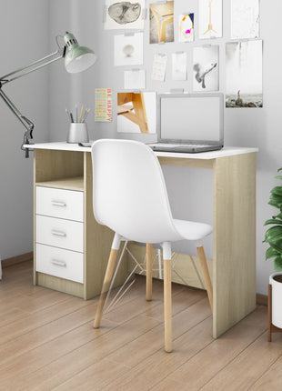 vidaXL Desk Computer Desk Workstation Table Workstation Table Engineered Wood-13