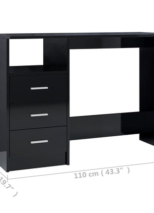 vidaXL Desk Computer Desk Workstation Table Workstation Table Engineered Wood-4