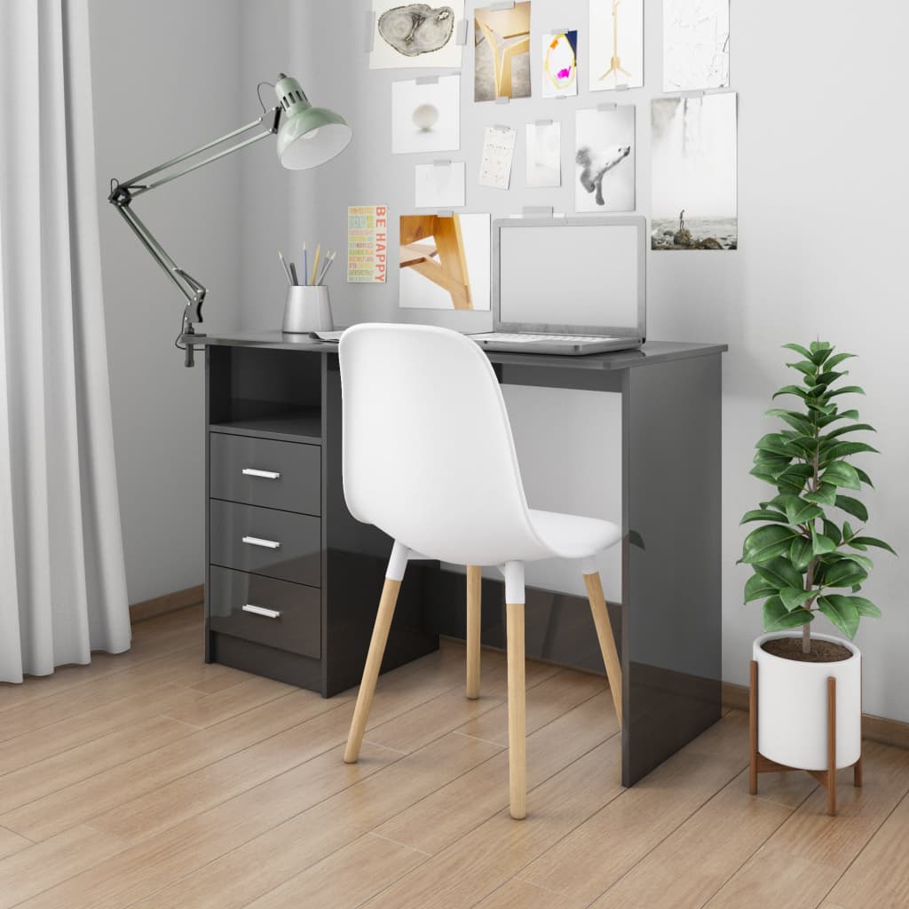 vidaXL Desk Computer Desk Workstation Table Workstation Table Engineered Wood-8