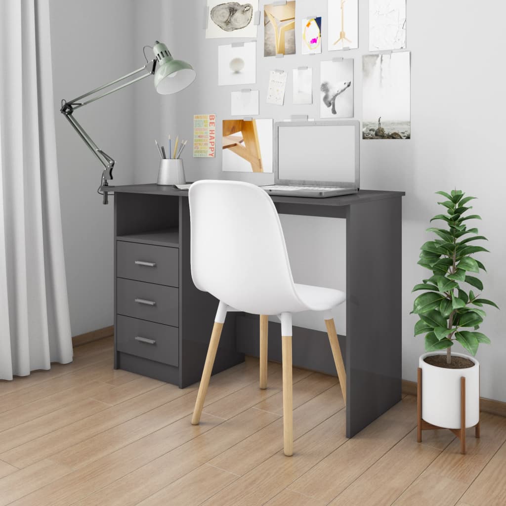 vidaXL Desk Computer Desk Workstation Table Workstation Table Engineered Wood-9