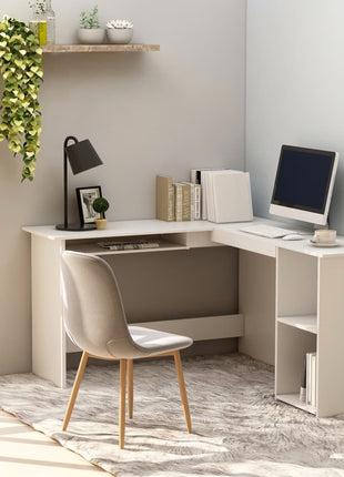 vidaXL Corner Desk L-Shaped Computer Desk Workstation Table Engineered Wood-12
