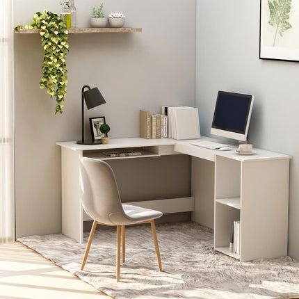 vidaXL Corner Desk L-Shaped Computer Desk Workstation Table Engineered Wood-12