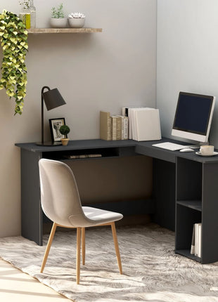 vidaXL Corner Desk L-Shaped Computer Desk Workstation Table Engineered Wood-7