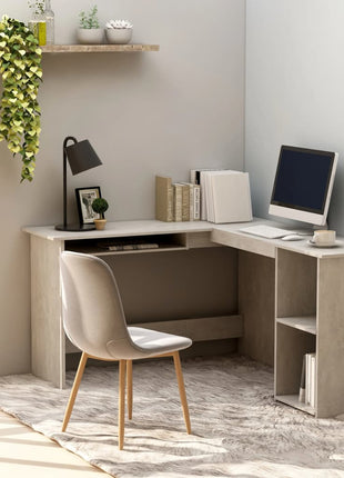 vidaXL Corner Desk L-Shaped Computer Desk Workstation Table Engineered Wood-6