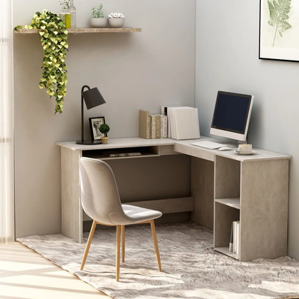 vidaXL Corner Desk L-Shaped Computer Desk Workstation Table Engineered Wood-6