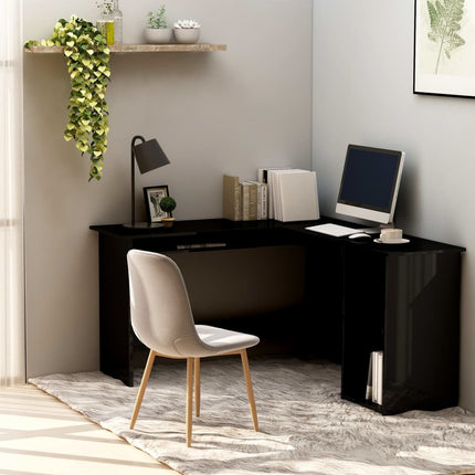 vidaXL Corner Desk L-Shaped Computer Desk Workstation Table Engineered Wood-8