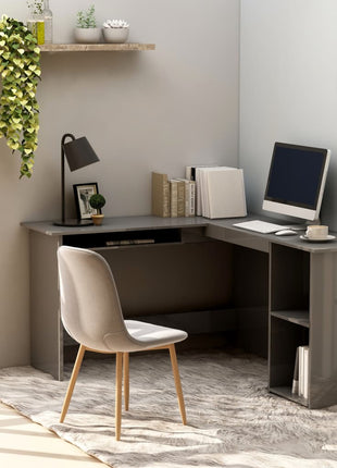 vidaXL Corner Desk L-Shaped Computer Desk Workstation Table Engineered Wood-9