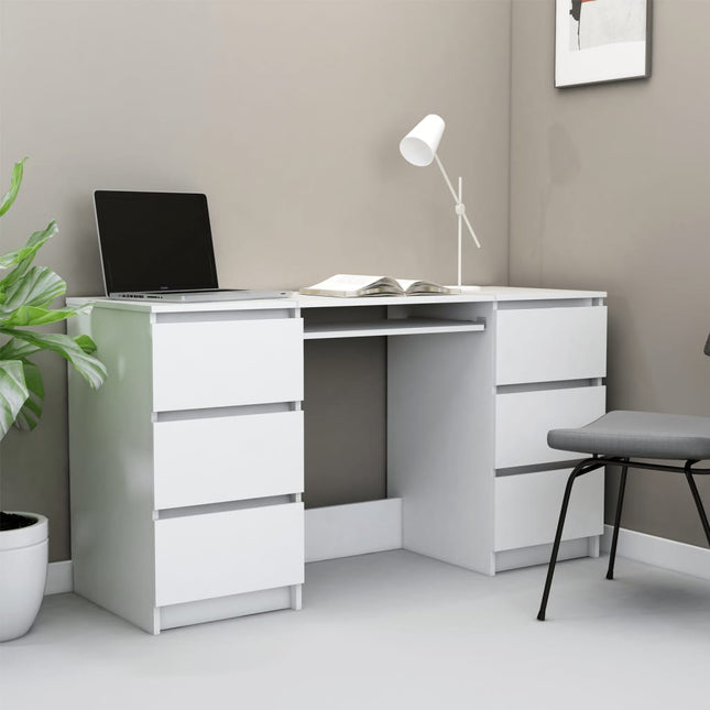 vidaXL Writing Desk Computer Desk Laptop Table Workstation Engineered Wood-12