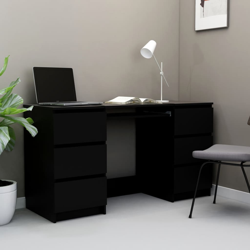 vidaXL Writing Desk Computer Desk Laptop Table Workstation Engineered Wood-5